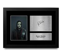 HWC Trading FR A4 Rami Malek Mr. Robot Los Regalos Imprimieron La Imagen Firmada Del Autógrafo Para Los Fans De La Demostración De Serie De Televisión - A4 Framed