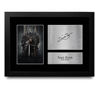 HWC Trading FR A4 Sean Bean Game of Thrones Los Regalos Imprimieron La Imagen Firmada Del Autógrafo Para Los Fans De La Demostración De Serie De Televisión - A4 Framed