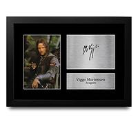 HWC Trading FR A4 Viggo Mortensen Lord of the Rings Aragorn Los Regalos Imprimieron La Imagen Firmada Del Autógrafo Para Los Fans De La Memorabilia De La Película - A4 Framed