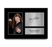 HWC Trading Imagen con autógrafo firmado A4 de Bonnie Wright Harry Potter Ginny Weasley para los fans de la película