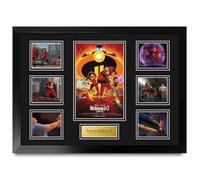 HWC Trading Incredibles 2 Póster de Película Firmado A2 Deluxe con Marco | Pixar, Autógrafos Facsímil Impresos, Listo para Colgar, Regalo de Coleccionismo de Cine