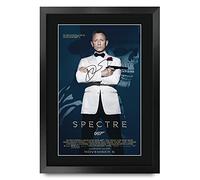 HWC Trading James Bond 007 - Fotografía enmarcada o sin marco para regalo, firmada con autógrafo impreso, impresión, Spectre, A3