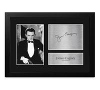 HWC Trading James Cagney The Public Enemy Tom Powers Los Regalos Imprimieron La Imagen Firmada Del Autógrafo Para Los Fans De La Memorabilia De La Película - A4 Enmarcado (ID-010191)