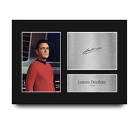 HWC Trading James Doohan Star Trek Scott Los Regalos Imprimieron La Imagen Firmada Del Autógrafo Para Los Fans De La Memorabilia De La Película - A4