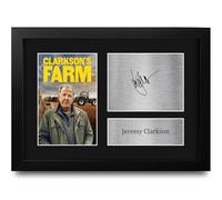 HWC Trading Jeremy Clarkson Farm Los Regalos Imprimieron La Imagen Firmada Del Autógrafo Para Los Fans De La Demostración De Serie De Televisión - A4 Enmarcado