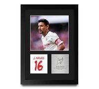 HWC Trading Jesus Navas Sevilla Regalos Impresos Imagen De Autógrafo Firmado Para Los Aficionados Al Fútbol Y Partidarios - A4 Retrato Enmarcado
