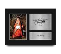 HWC Trading Jim Kelly Enter The Dragon Williams Los Regalos Imprimieron La Imagen Firmada Del Autógrafo Para Los Fans De La Memorabilia De La Película - A4