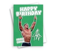 HWC Trading John Cena - Tarjeta de felicitación para fanáticos de la WWE - A5 (ID-005687)