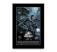 HWC Trading Jurassic World Los Regalos Imprimieron El Cartel Firmaron La Imagen Del Autógrafo Para Los Fans De La Memorabilia De La Película (ID-003332) - A4 Solo Impresión
