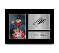 HWC Trading Jurgen Klopp A4 Sin Marco Regalo De Visualización De Fotos De Impresión De Imagen Impresa Autógrafo Firmado Por Liverpool Los Aficionados Al Fútbol
