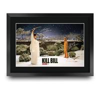 HWC Trading Kill Bill Vol 1 Scene 2 Los Regalos Imprimieron La Imagen Firmada Del Autógrafo Para Los Fans De La Memorabilia De La Película - A3 Enmarcado