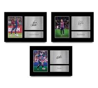 HWC Trading Lamine Yamal, Raphinha & Pedri Regalos Impresos Imagen De Autógrafo Firmado Para Los Aficionados Al Fútbol Y Partidarios - A4