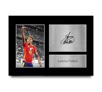 HWC Trading Lamine Yamal Spain Regalos Impresos Imagen De Autógrafo Firmado Para Los Aficionados Al Fútbol Y Partidarios - A4