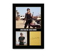 HWC Trading Linda Hamilton The Terminator Sarah Connor Los Regalos Imprimieron La Imagen Firmada Del Autógrafo Para Los Fans De La Memorabilia De La Película - A4 Solo Impresión (ID-005396)
