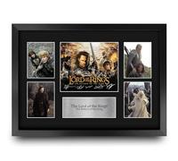 HWC Trading Lord of the Rings 3 Return Los Regalos Imprimieron La Exhibición Firmada De La Presentación Del Autógrafo Para Los Fans De Los Recuerdos De La Película - A3 Enmarcado
