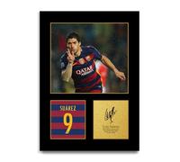 HWC Trading Luis Suarez Barcelona Regalos Impresos Imagen De Autógrafo Firmado Para Los Aficionados Al Fútbol Y Partidarios (ID-004625) - A4 Solo Impresión