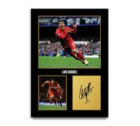 HWC Trading Luis Suarez Liverpool Regalos Impresos Imagen De Autógrafo Firmado Para Los Aficionados Al Fútbol Y Partidarios (ID-004623) - A4 Solo Impresión