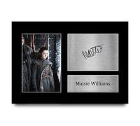HWC Trading Maisie Williams - Foto impresa A4 con autógrafo Arya Stark Juego de Tronos