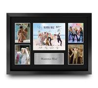HWC Trading Mamma Mia! 1 Los Regalos Imprimieron La Exhibición Firmada De La Presentación Del Autógrafo Para Los Fans De Los Recuerdos De La Película - A3 Enmarcado