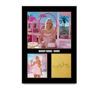 HWC Trading Margot Robbie Barbie Barbie Los Regalos Imprimieron La Imagen Firmada Del Autógrafo Para Los Fans De La Memorabilia De La Película - A4 Solo Impresión (ID-005899)