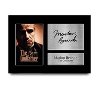 HWC Trading Marlon Brando A4 Sin Marco Regalo De Visualización De Fotos De Impresión De Imagen Impresa Autógrafo Firmado Por The Godfather Los Aficionados Al Cine