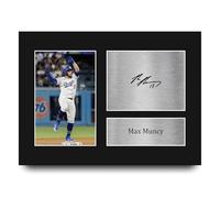 HWC Trading Max Muncy Los Angeles Dodgers Los Regalos Imprimieron La Imagen Firmada Del Autógrafo Para Los Fans De Los Recuerdos Del Béisbol - A4