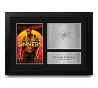HWC Trading Michael B. Jordan Sinners Smokestack Twins Los Regalos Imprimieron La Imagen Firmada Del Autógrafo Para Los Fans De La Memorabilia De La Película - A4 Enmarcado