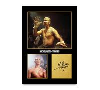 HWC Trading Michel Qissi Kickboxer Tong Po Los Regalos Imprimieron La Imagen Firmada Del Autógrafo Para Los Fans De La Memorabilia De La Película - A4 Solo Impresión (ID-005998)