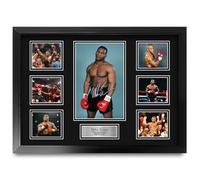 HWC Trading Mike Tyson Regalos Impresos Con Autógrafos Firmados Para Los Fanáticos De Los Recuerdos Del Boxeador - A2 Enmarcado