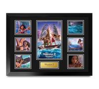 HWC Trading Moana 2 Póster de Película Firmado A2 Deluxe con Marco | Autógrafos Facsímil Impresos, Listo para Colgar, Regalo de Coleccionismo de Cine