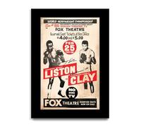 HWC Trading Muhammad Ali vs Sonny Liston Regalos Impresos Cartel De Autógrafos Firmado Para Los Fanáticos De Los Recuerdos De Boxeador (ID-003733) - A4 Solo Impresión