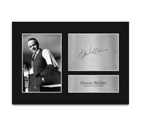 HWC Trading Orson Welles Citizen Kane Los Regalos Imprimieron La Imagen Firmada Del Autógrafo Para Los Fans De La Memorabilia De La Película - A4 (ID-009790)