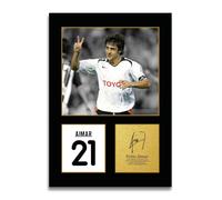 HWC Trading Pablo Aimar Valencia Regalos Impresos Imagen De Autógrafo Firmado Para Los Aficionados Al Fútbol Y Partidarios (ID-004538) - A4 Solo Impresión