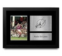 HWC Trading Paolo Di Canio A4 Enmarcado Regalo De Visualización De Fotos De Impresión De Imagen Impresa Autógrafo Firmado Por West Ham United Los Aficionados Al Fútbol
