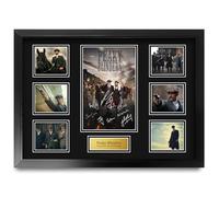 HWC Trading Peaky Blinders Los Regalos Imprimieron La Exhibición Firmada Del Montaje De La Foto De La Presentación Del Autógrafo Para Los Fans De La Demostración De Serie De Televisión - A2 Enmarcado