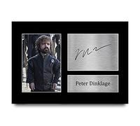 HWC Trading Peter Dinklage A4 Sin Marco Regalo De Visualización De Fotos De Impresión De Imagen Impresa Autógrafo Firmado Por Game Of Thrones Ventiladores De Programa De Tv