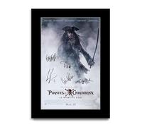 HWC Trading Pirates of the Caribbean : At World’s End Los Regalos Imprimieron El Cartel Firmaron La Imagen Del Autógrafo Para Los Fans De La Memorabilia De La Película (ID-003566) - A4 Solo Impresión