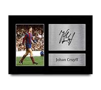HWC Trading Póster A4 de Johan Cruyff Barcelona para aficionados y aficionados - A4