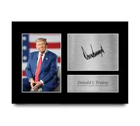 HWC Trading President Donald Trump Regalos Impresos Imagen De Autógrafo Firmado Para Seguidores Y Fans - A4