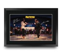 HWC Trading Pulp Fiction Scene 2 Los Regalos Imprimieron La Imagen Firmada Del Autógrafo Para Los Fans De La Memorabilia De La Película - A3 Enmarcado