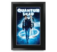 HWC Trading Quantum Leap (1989) Scott Bakula Los Regalos Imprimieron El Cartel Firmado Del Autógrafo Para Los Fans De Los Recuerdos De La Serie De Televisión - A3 Enmarcado