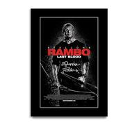 HWC Trading Rambo : Last Blood Los Regalos Imprimieron El Cartel Firmaron La Imagen Del Autógrafo Para Los Fans De La Memorabilia De La Película (ID-003608) - A4 Solo Impresión
