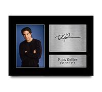 HWC Trading Ross Geller A4 Sin Marco Regalo De Visualización De Fotos De Impresión De Imagen Impresa Autógrafo Firmado Por Friends David Schwimmer Ventiladores De Programa De Tv