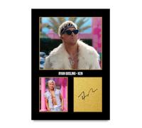 HWC Trading Ryan Gosling Barbie Ken Los Regalos Imprimieron La Imagen Firmada Del Autógrafo Para Los Fans De La Memorabilia De La Película - A4 Solo Impresión (ID-005919)