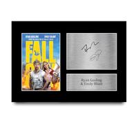 HWC Trading Ryan Gosling & Emily Blunt The Fall Guy Los Regalos Imprimieron La Imagen Firmada Del Autógrafo Para Los Fans De La Memorabilia De La Película - A4
