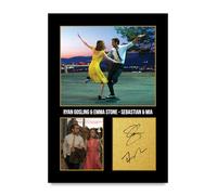 HWC Trading Ryan Gosling & Emma Stone La La Land Sebastian & Mia Los Regalos Imprimieron La Imagen Firmada Del Autógrafo Para Los Fans De La Memorabilia De La Película - A4 Solo Impresión (ID-006014)