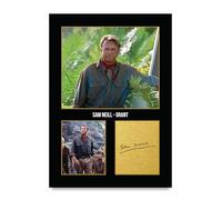 HWC Trading Sam Neill Jurassic Park Grant Los Regalos Imprimieron La Imagen Firmada Del Autógrafo Para Los Fans De La Memorabilia De La Película - A4 Solo Impresión (ID-005314)