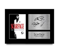HWC Trading Scarface A4 Sin Marco Regalo De Visualización De Fotos De Impresión De Imagen Impresa Autógrafo Firmado Por Al Pacino Steven Bauer Michelle Pfeiffer Los Aficionados Al Cine