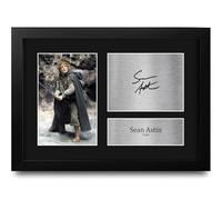 HWC Trading Sean Astin The Lord of the Rings Sam Los Regalos Imprimieron La Imagen Firmada Del Autógrafo Para Los Fans De La Memorabilia De La Película - A4 Enmarcado