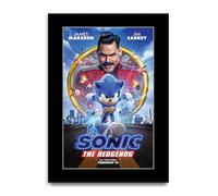 HWC Trading Sonic the Hedgehog Los Regalos Imprimieron El Cartel Firmaron La Imagen Del Autógrafo Para Los Fans De La Memorabilia De La Película (ID-003730) - A4 Solo Impresión